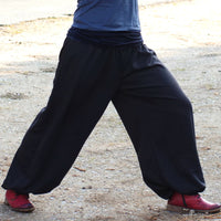 Pantalon chaud Aladdin en polaire en noir