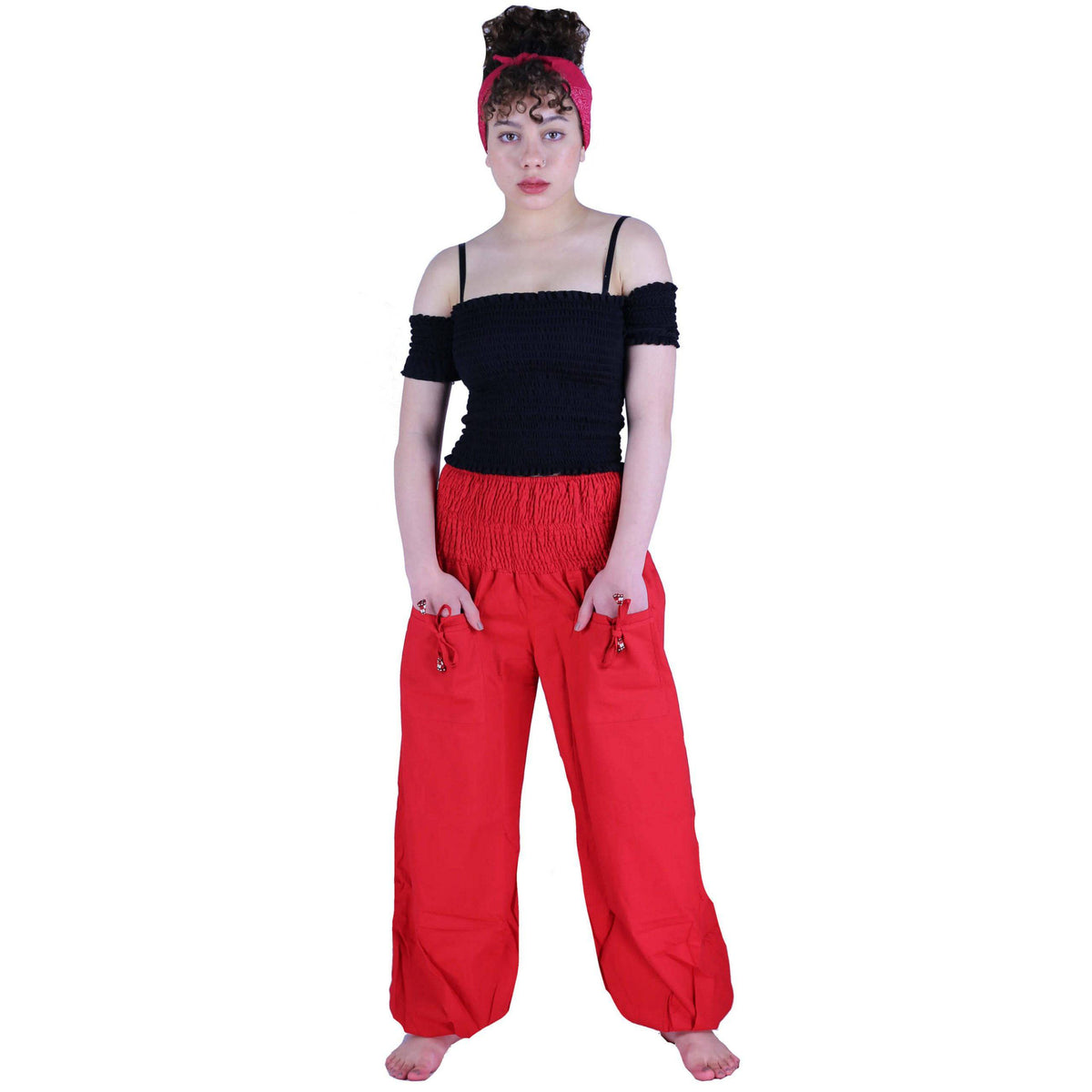 Unisex Haremshose rot